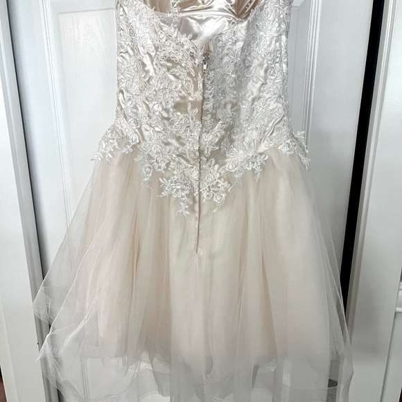 I am selling this elegant sleeveless short weeding/prom dress. - Picture 3 of 3
